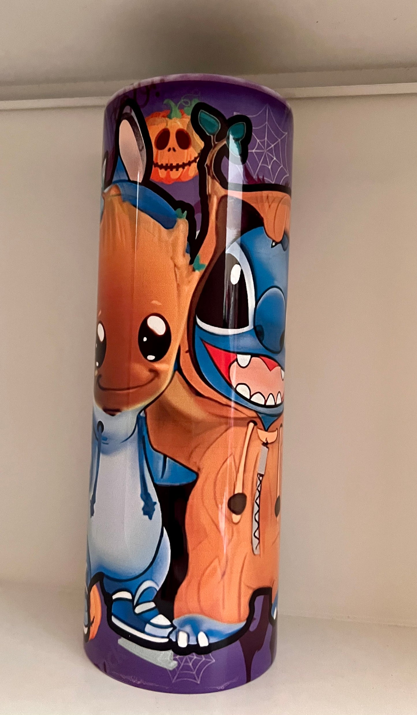 Stitch and Groot Halloween Tumbler 20oz