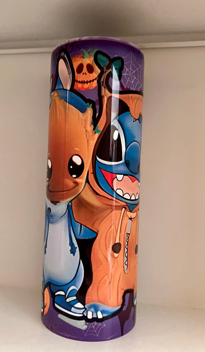 Stitch and Groot Halloween Tumbler 20oz