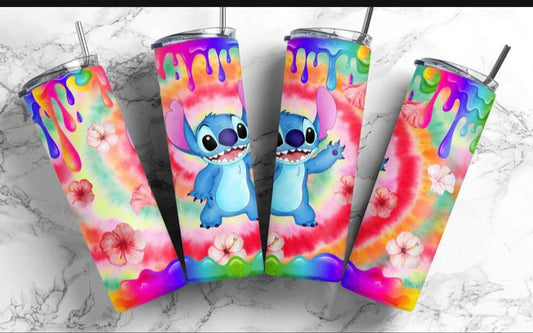 Tie Dye Stitch Tumbler 20oz